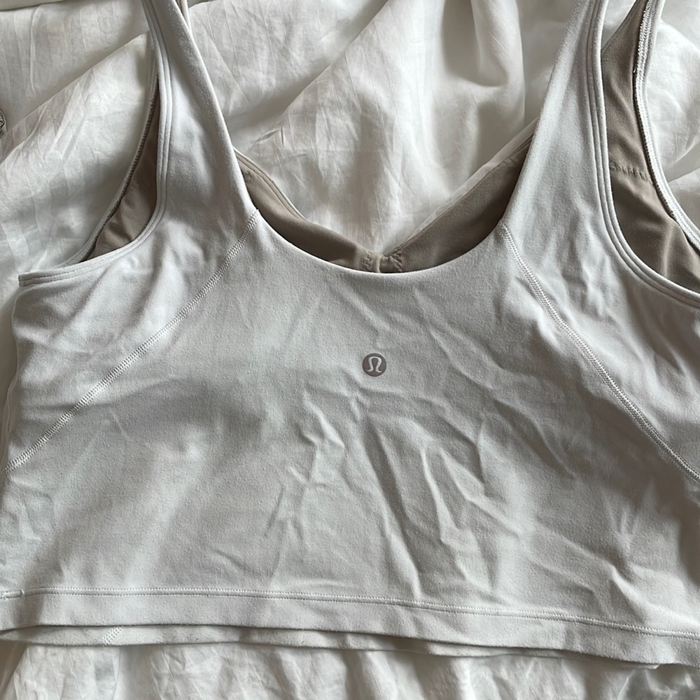 Lululemon white align top size 12